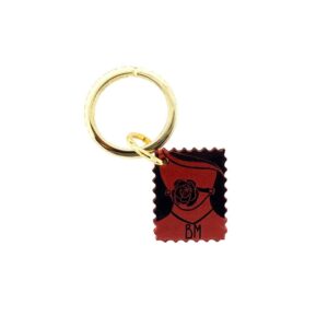 Rot, schwarz und goldener Schlüsselanhänger von DOMESTIQUE bei BRIGADE MONDAINE