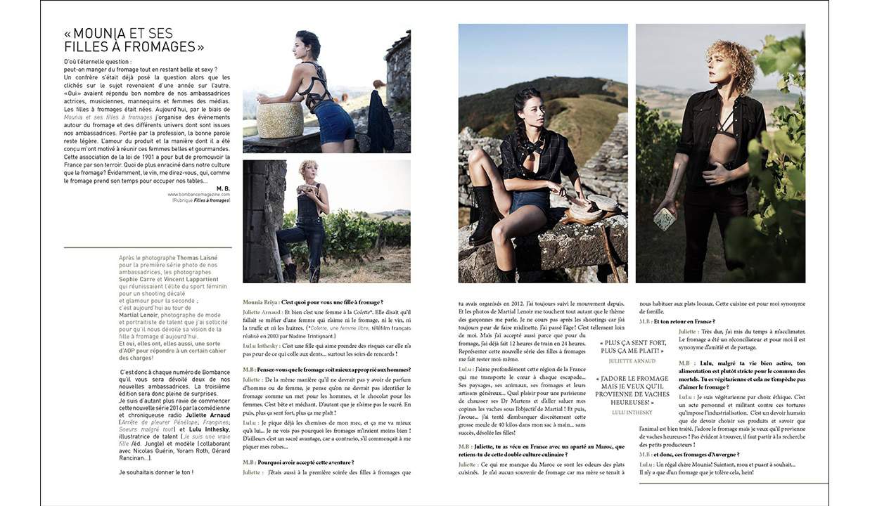 BOMBANCE Magazine pour Brigade Mondaine