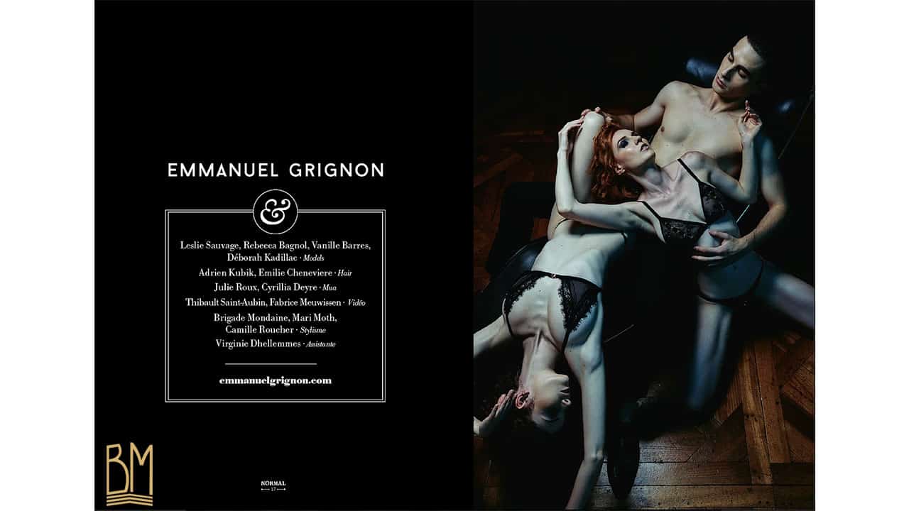 Emmanuel Grignon para la Revista Normal | Brigada Mondaine