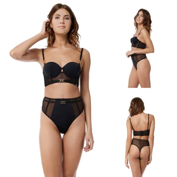 Mortimer set, tulle and elastic belts, enhances your shapes by Bluebella at Brigade Mondaine