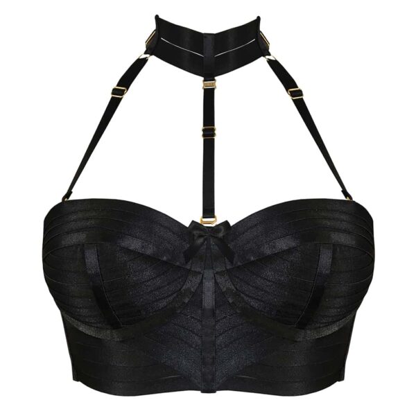 Bustier Minerva Noir par Bordelle lingerie