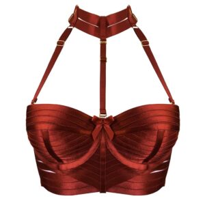 Bustier Minerva en couleur rouge par Bordelle lingerie