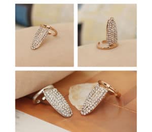 Brigade Mondaine золотое кольцо для ногтей со стразами