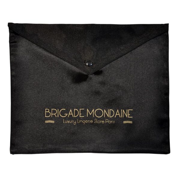 Black silk gift bag Brigade Mondaine