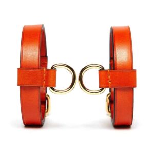 Bracelet en cuir Orange Domestique