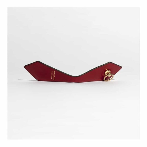 Magnetic red leather strap and small decorative gold ring DOMESTIC at Brigade Mondaine