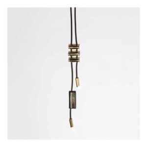 Adjustable black cord harness with gold details DOMESTIC at Brigade Mondaine