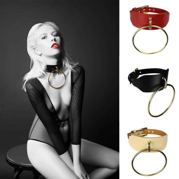Large Choker with large O Collar ring by E.L.F ZHOU LONDON at Brigade Mondaine