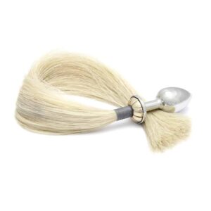 ROSEBUDS bei Brigade Mondaine Tailbud blond Plug in Chirurgenstahl