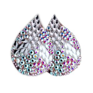 Nippies Strass Kristalltropfen in holographischen Kristallen von Ruth Melbourne bei Brigade Mondaine