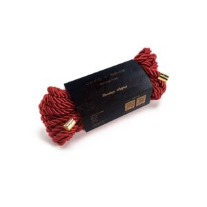 Corde shibari en nylon rouge pour liens bondage UPKO chez Brigade Mondaine