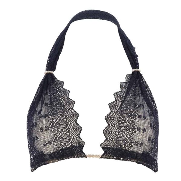 Bra BRA made of lace and real Majorcan pearls from the BRACLI brand GENEVA collection at BRIGADE MONDAINE