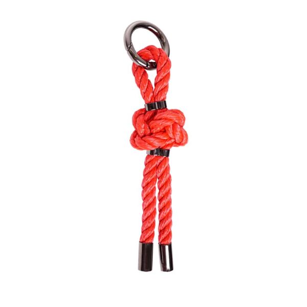Bdsm key ring in red rope