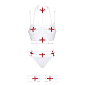 Roleplay Costume d'a nurse in red and white
