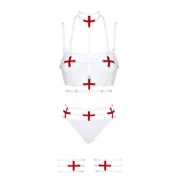 Roleplay Costume d'a nurse in red and white