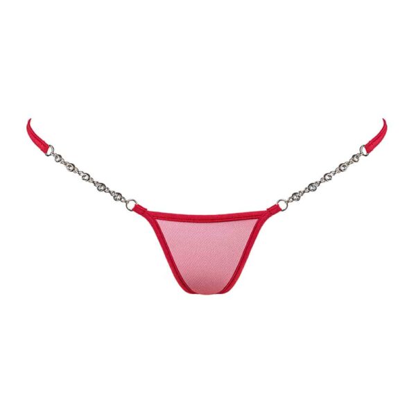LUCKY CHEEKS Micro V-string Transparent Red