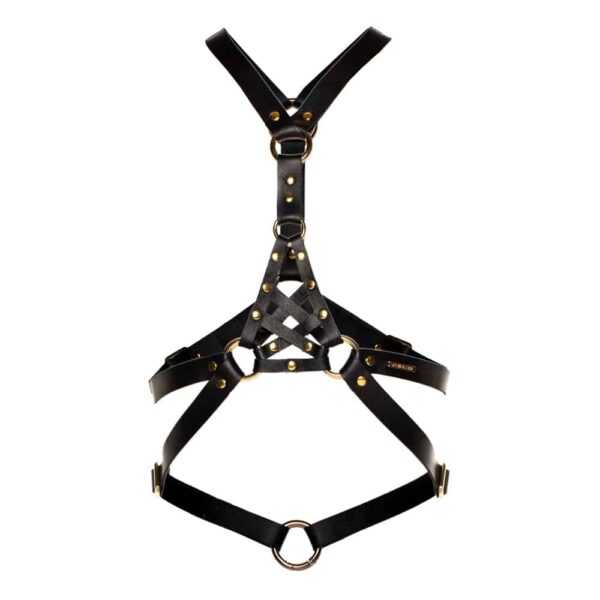ASCHE & GOLD Amelia Leather Harness Black