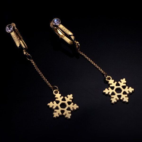 Joyas íntimas copos de nieve sin piercing en oro de Upko disponibles en Brigade Mondaine.