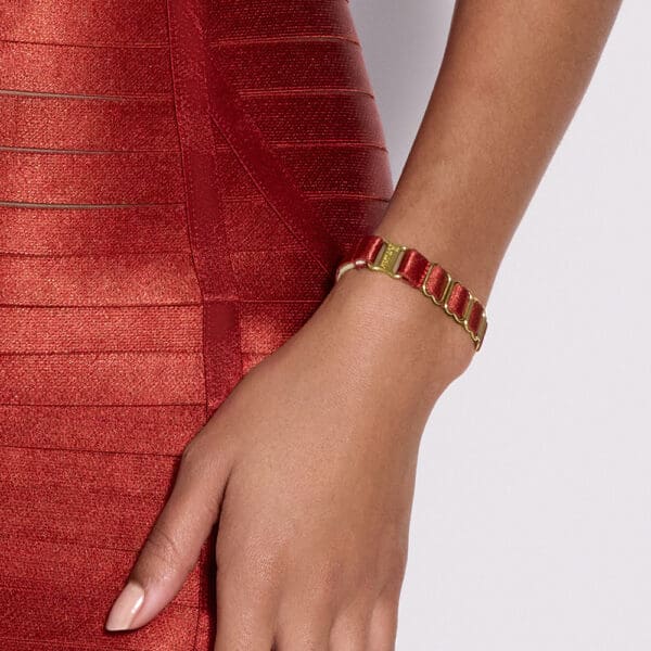 Rubinrot Strap Armband von Marke Bordelle