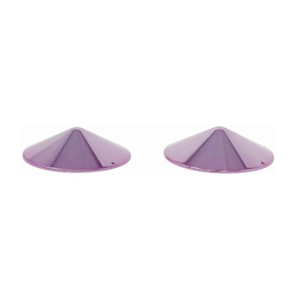 Nipple cover Matrix collection of the brand Kaimin. These nipple covers wrap the nipple in a conical shape with a pink chrome