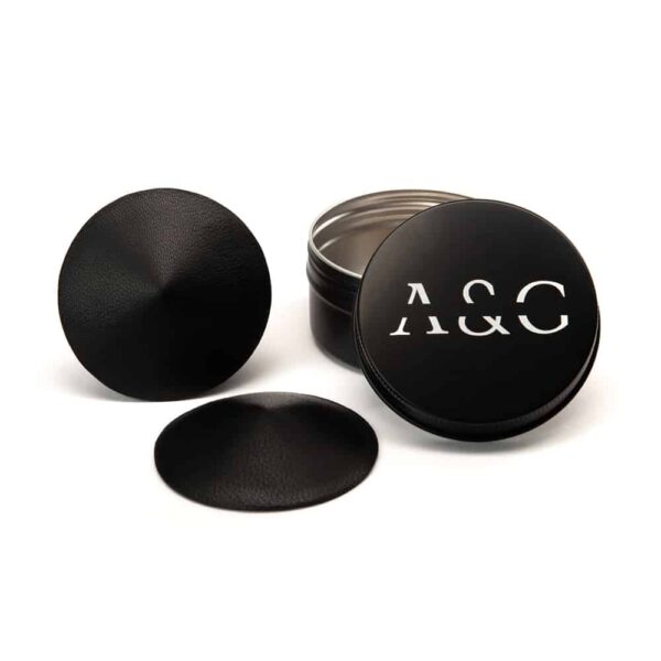ASCHE & GOLD Leather Nipple Cover Black