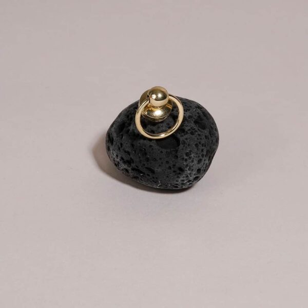 24 karat gold plated O-ring pin, made in Paris, this pin can be applied on any fabric