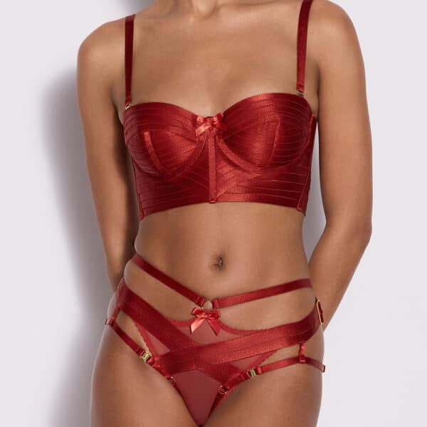 signature red set of the brand Bordelle