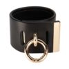 ASCHE &amp; GOLD <br /><strong> Beatrice Black Leather Cuff </strong>