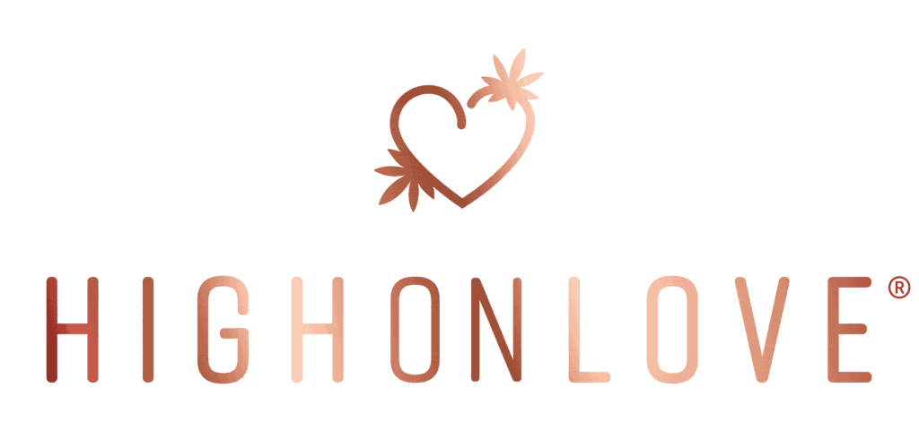 HIGH ON LOVE Logo Rose Gold