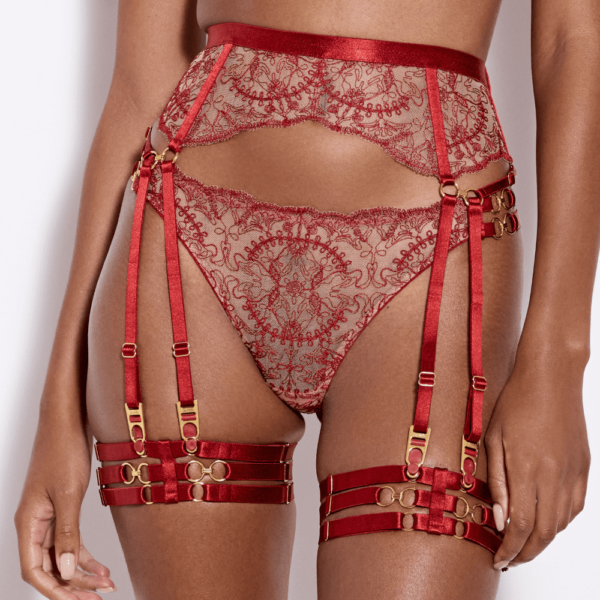 BORDELLE CYMATIC Thong Red lace
