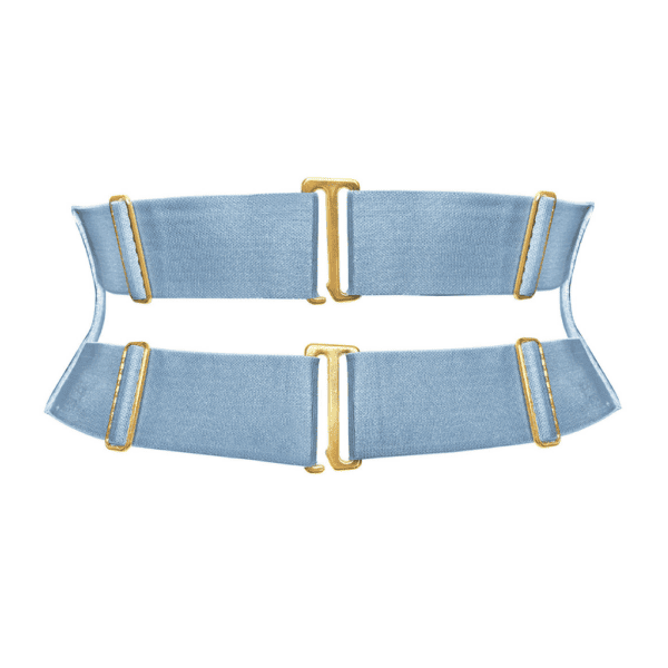 BORDELLE SS24 Vero - ACCESSORIES Dusty blue belt