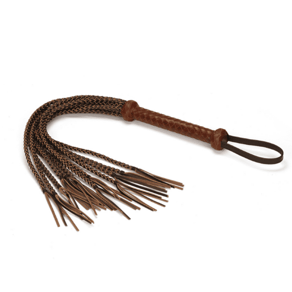 THE EQUESTRIAN LEATHER CAT O' NINE TAILS FLOGGER