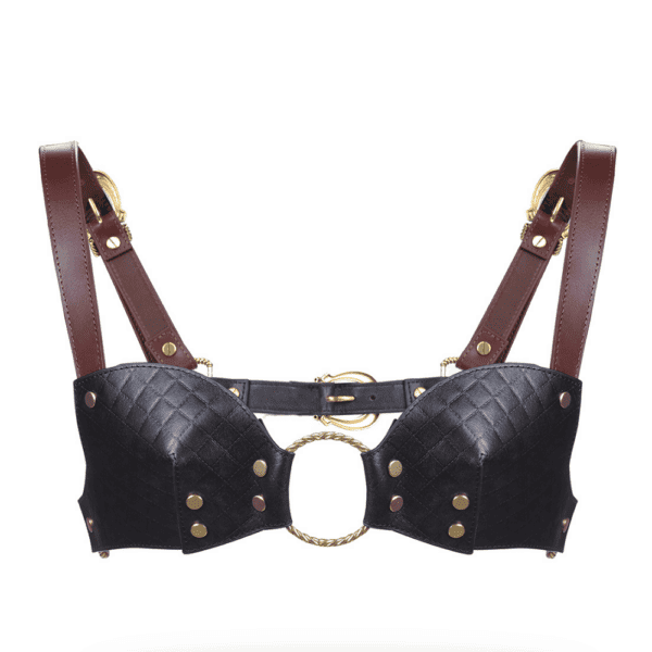THE EQUESTRIAN LEATHER BRALETTE