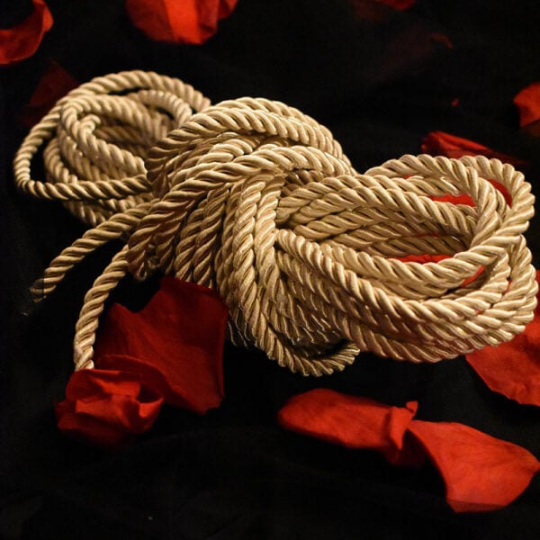 Beige rope in the showroom.