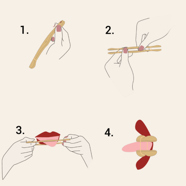 Image / Drawing tutorial on how to use the gold-plated multifunction pliers set