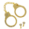BRIGADE MONDAINE <br /><strong> Gold Strass Handcuffs </strong>