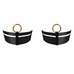 Packshot der Vorderseite der Garters Wide Strap Farbe Schwarz