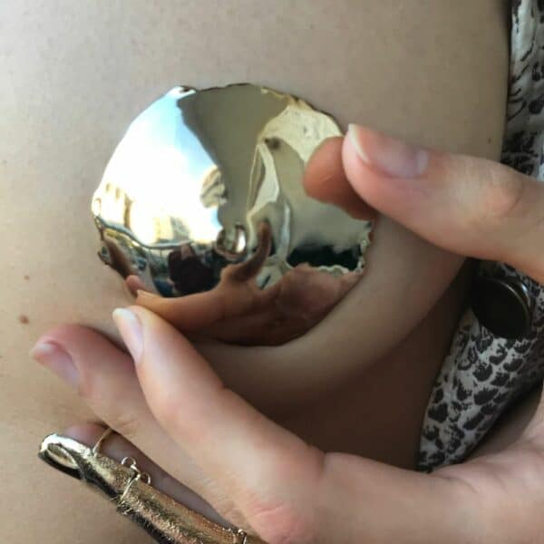 Nippies Bronce Dorado con oro fino hecho a mano