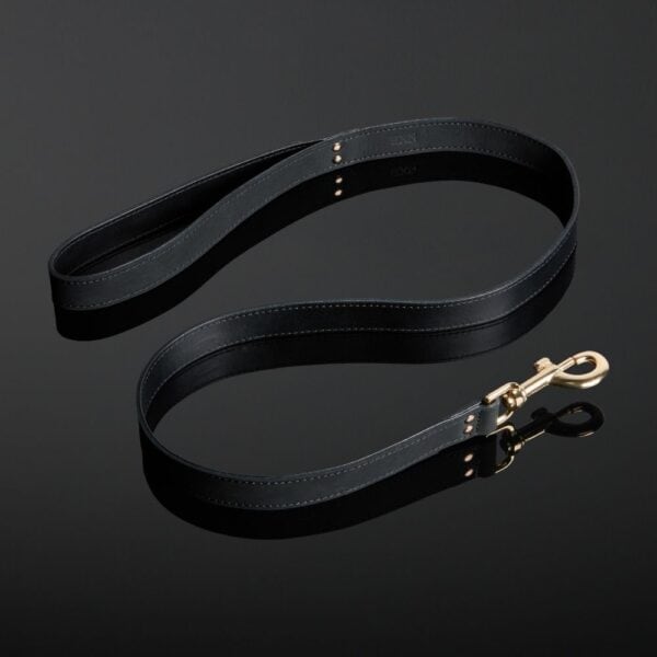 Black Nubuck Leather Leash Packshot