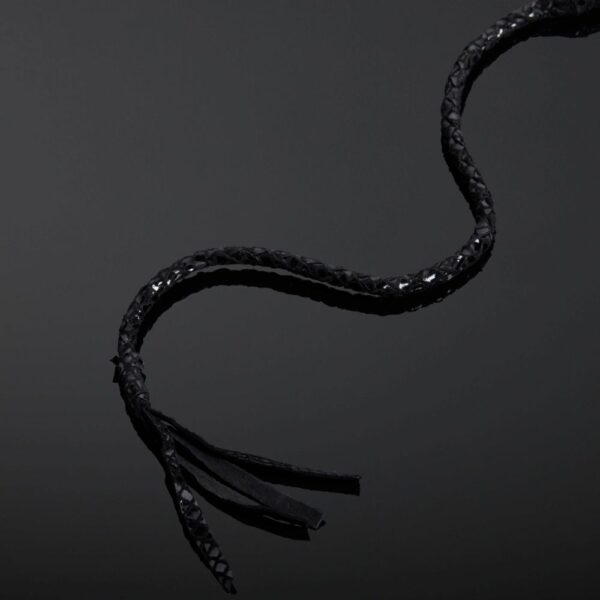 Detail of Black Leather Whip Packshot