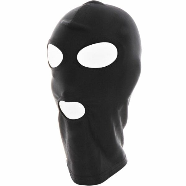 Augen- und Mundschutz Schwarz aus dehnbarem Spandex