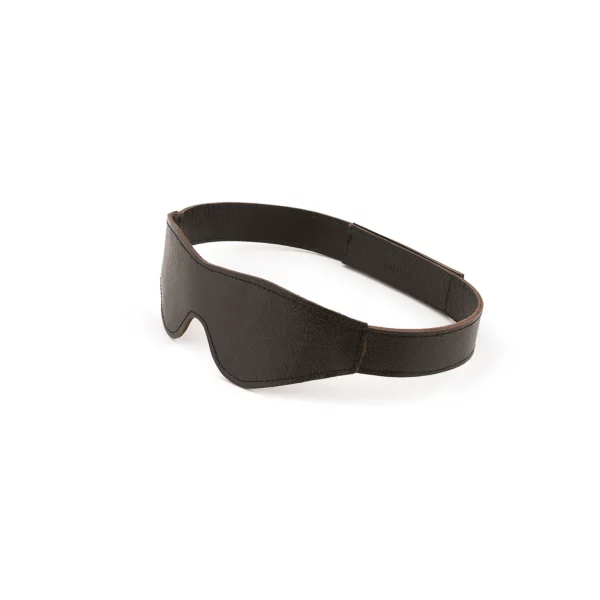 Packshot Augenbinde Blindfold Lammleder Braun