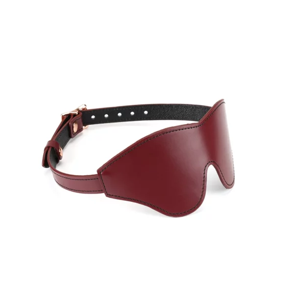 Blinfold Red Cowhide Eye Band