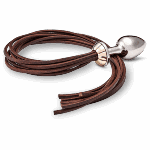 Plug martinet en cuir véritable.