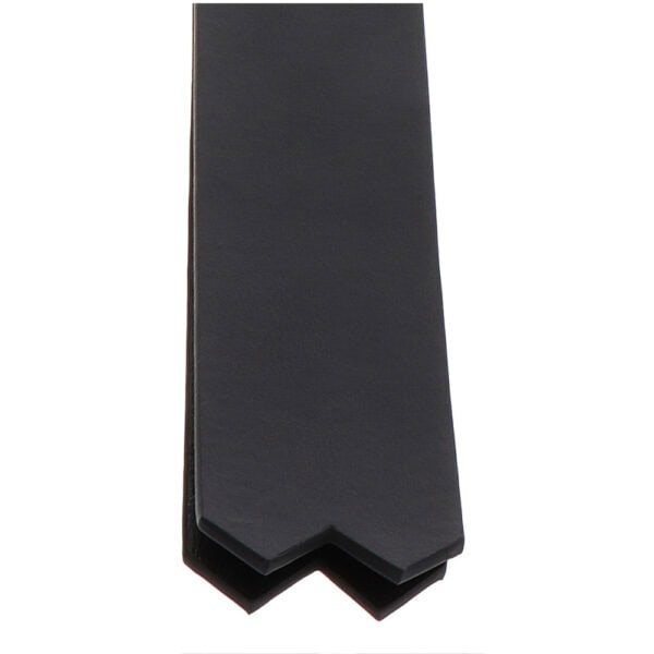 Slapper double couche en Cuir Noir Détail sur extrémité angulaire et poignée ergonomique