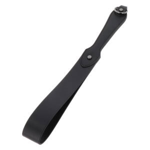 Slapper Forme ceinture en cuir véritable noir