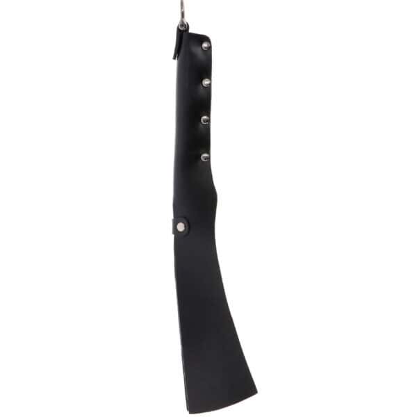 Slapper aus schwarzem Leder mit gespaltenen Klingen