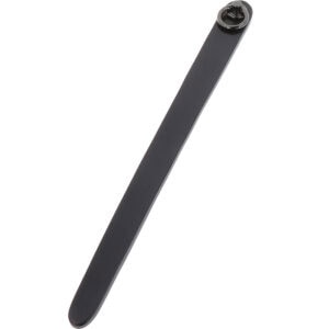 Flexibles Lineal Einfach und raffiniert aus echtem schwarzen Leder