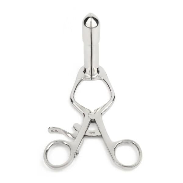 Instrument de jeu médical Spéculum rectal pour une dilatation anale contrôlée en Acier inoxydable poli 15 cm