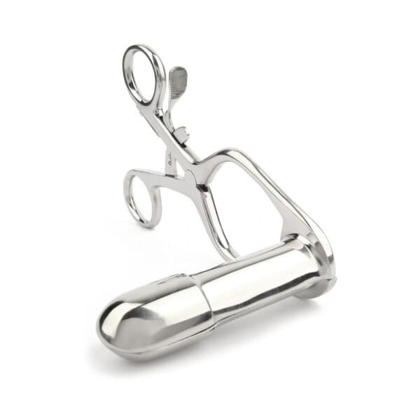 Instrument de jeu médical Spéculum rectal pour une dilatation anale contrôlée en Acier inoxydable poli 15 cm
